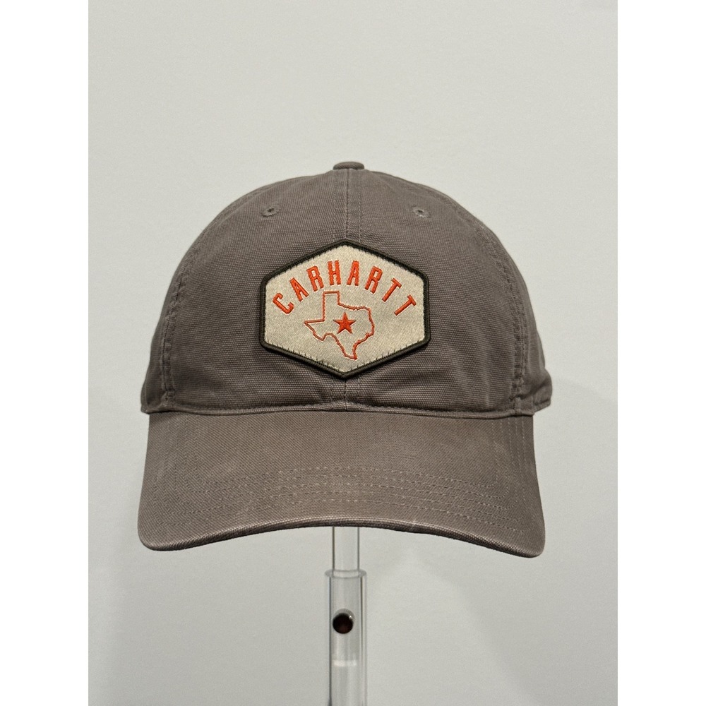 Carhartt Baseball Cap Unisex One Size Brown Good Texas Patch Canvas Hat